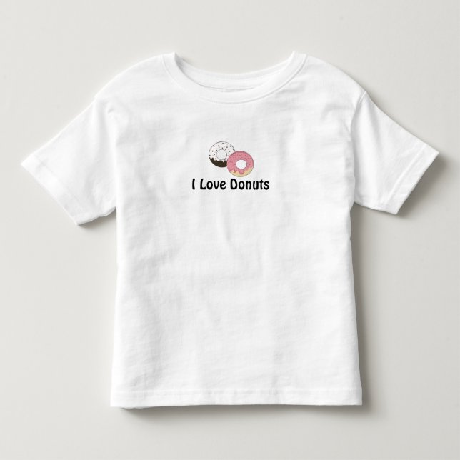 T-shirt Pour Les Tous Petits J'adore les Donuts (Devant)