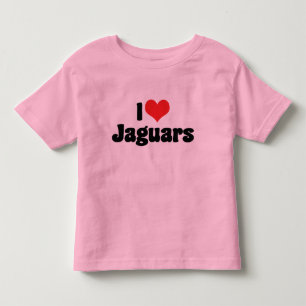 T-shirt Pour Les Tous Petits Jaguars à coeur que j'aime