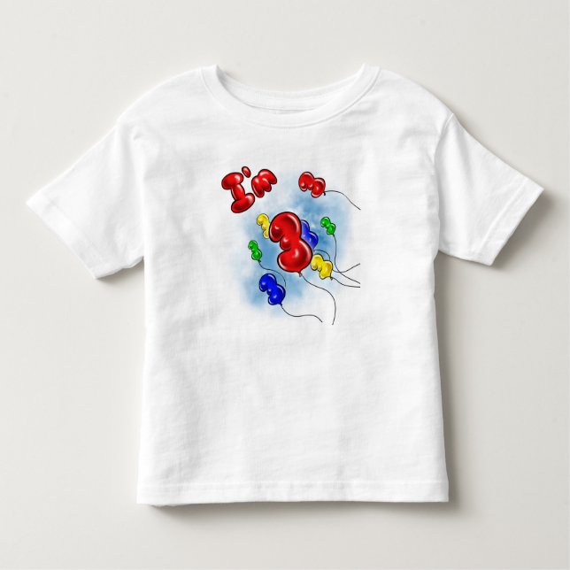 T-shirt Pour Les Tous Petits J'ai 3 ans ! Ballons (Devant)