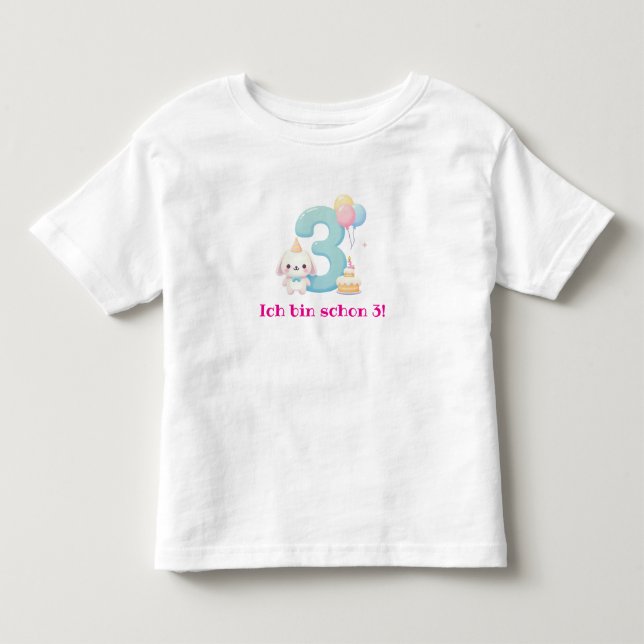 T-shirt Pour Les Tous Petits J'ai déjà 3 ans ! (Devant)