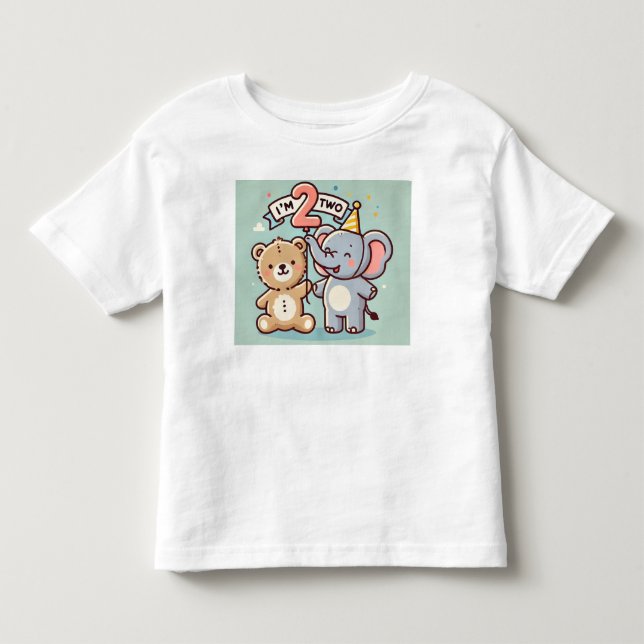 T-shirt Pour Les Tous Petits j'ai deux ans (Devant)
