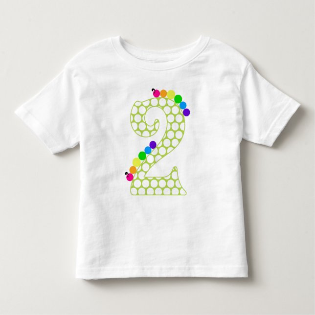 T-shirt Pour Les Tous Petits J'ai DEUX ans (Devant)