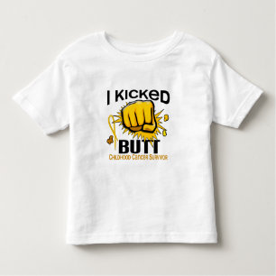 T-shirt Pour Les Tous Petits J'ai donné un coup de pied le survivant de Cancer