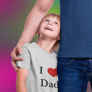 T-shirt Pour Les Tous Petits J'ai le coeur papa