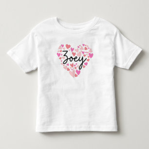 T-shirt Pour Les Tous Petits J'aime Andi - cœurs pour Andi