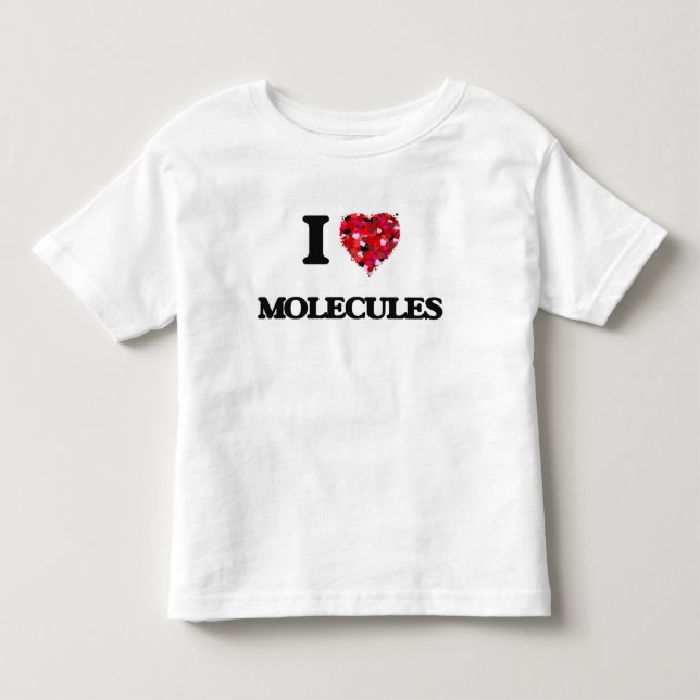 T-shirt Pour Les Tous Petits J'aime des molécules (Devant)