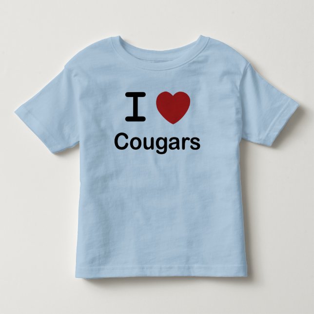 T-shirt Pour Les Tous Petits J'aime des pumas (Devant)