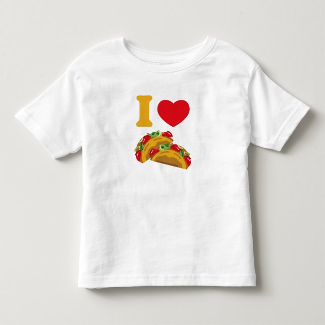 T-shirt Pour Les Tous Petits J'aime des tacos (Devant)
