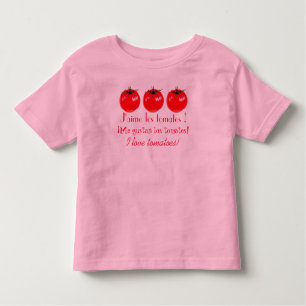 T-shirt Pour Les Tous Petits J'aime des tomates !