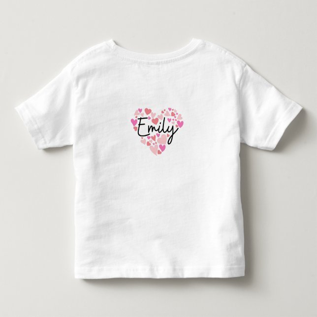 T-shirt Pour Les Tous Petits J'aime Emily (Dos)