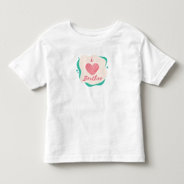 T-shirt Pour Les Tous Petits j'aime frère (Devant)