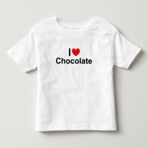 T-shirt Pour Les Tous Petits J'aime le chocolat (de coeur)