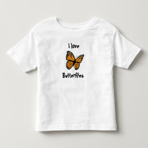 T-shirt Pour Les Tous Petits J'aime le costume papillon Cute Halloween