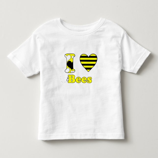 T-shirt Pour Les Tous Petits J'aime les abeilles (Devant)