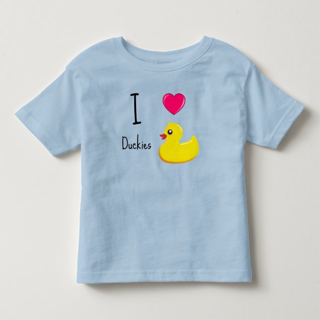 T-shirt Pour Les Tous Petits J'aime les canards (Devant)