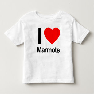T-shirt Pour Les Tous Petits j'aime les marmottes