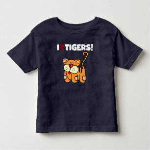 T-shirt Pour Les Tous Petits J'aime les tigres