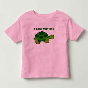 T-shirt Pour Les Tous Petits J'Aime Les Tortues - Toddler Fine Jersey T-Shirt