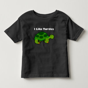 T-shirt Pour Les Tous Petits J'Aime Les Tortues - Toddler Fine Jersey T-Shirt