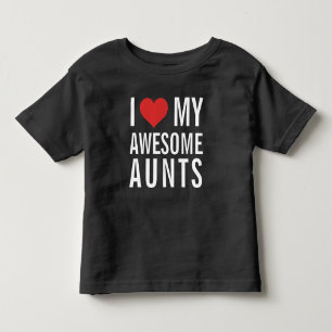 T-shirt Pour Les Tous Petits J'Aime Ma Fantastique Tante