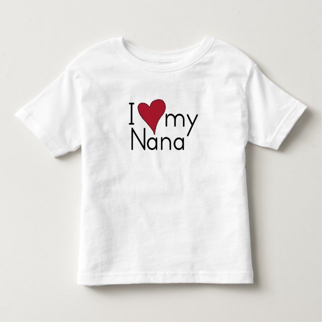 T-shirt Pour Les Tous Petits J'aime ma Nana (Devant)