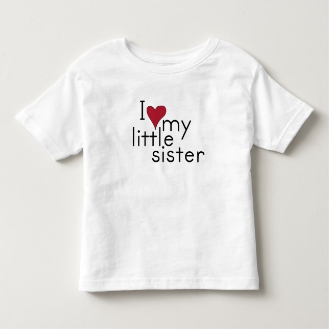 T-shirt Pour Les Tous Petits J'aime ma petite soeur (Devant)