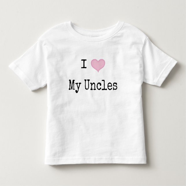 T-shirt Pour Les Tous Petits J'Aime Mes Oncles (Devant)