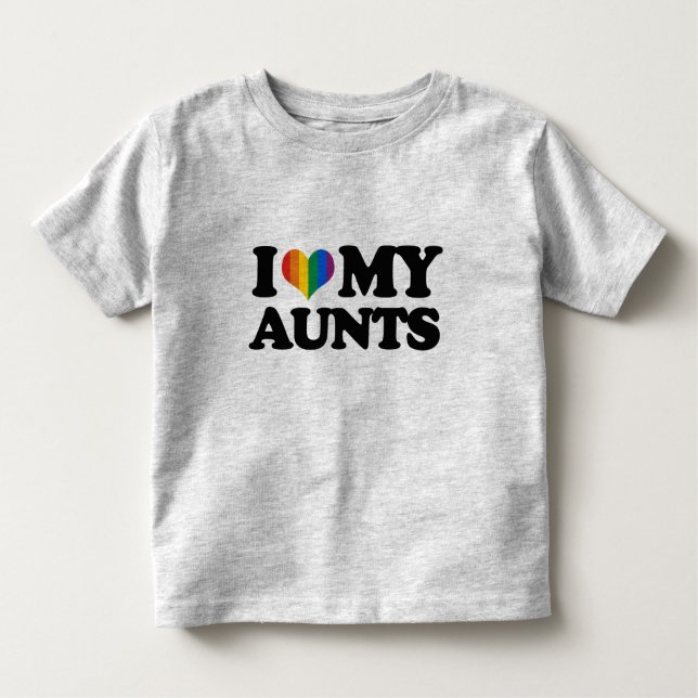 T-shirt Pour Les Tous Petits J'aime mes tantes (Devant)