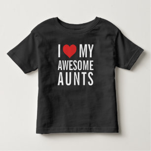 T-shirt Pour Les Tous Petits J'aime mes tantes impressionnantes