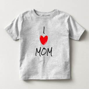 T-SHIRT POUR LES TOUS PETITS J'AIME MOM