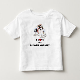 T-shirt Pour Les Tous Petits J'aime mon Biewer Yorkie