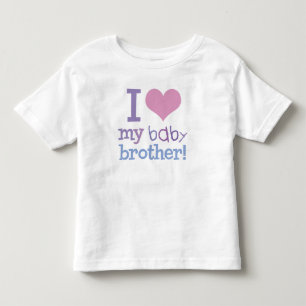 T-shirt Pour Les Tous Petits J'Aime Mon Frère Bébé