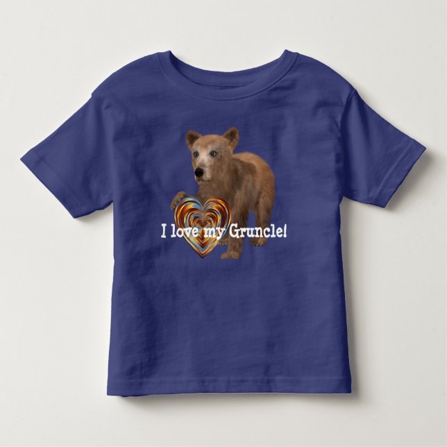 T-shirt Pour Les Tous Petits "J'aime mon Gruncle ! " (Devant)
