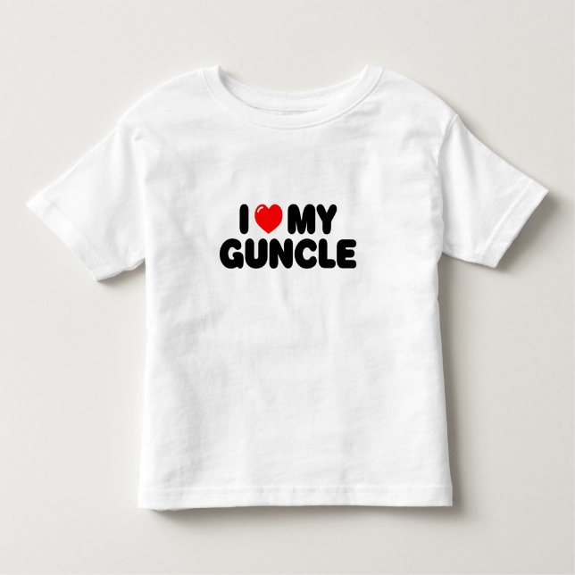T-shirt Pour Les Tous Petits J'Aime Mon Oncle. (Devant)