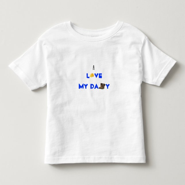 T-shirt Pour Les Tous Petits J'aime mon papa (Devant)