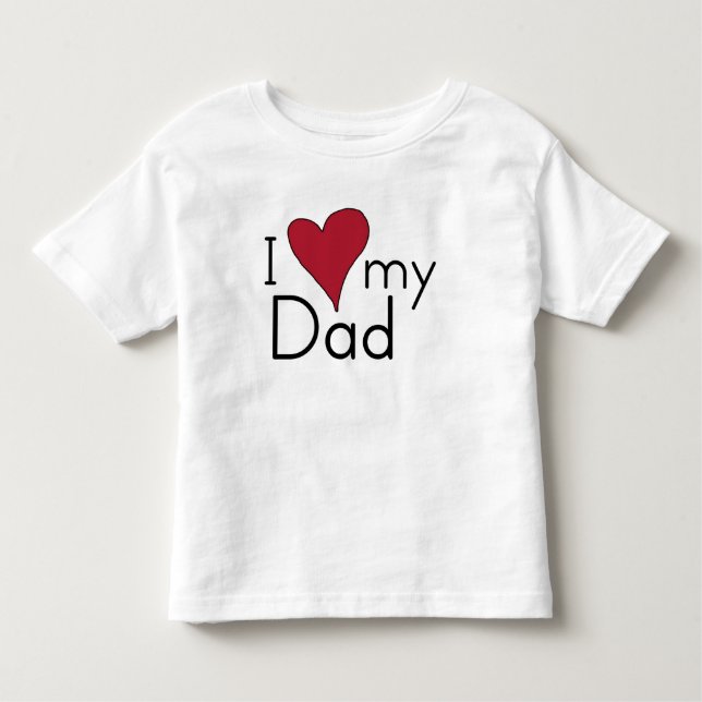 T-shirt Pour Les Tous Petits J'aime mon papa (Devant)