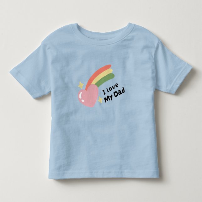T-shirt Pour Les Tous Petits J'aime mon père (Devant)