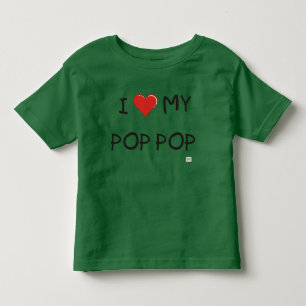 T-SHIRT POUR LES TOUS PETITS J'AIME MON POP POP