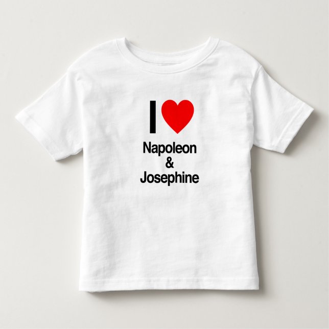 T-shirt Pour Les Tous Petits j'aime Napoléon et joséphine (Devant)