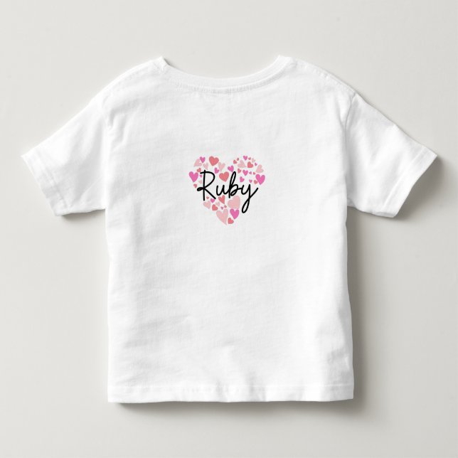T-shirt Pour Les Tous Petits J'aime Ruby (Dos)