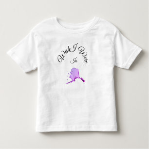 T-shirt Pour Les Tous Petits J'Aimerais Être En Alaska