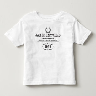 T-shirt Pour Les Tous Petits James Intveld Horseshoe Établ. 1959