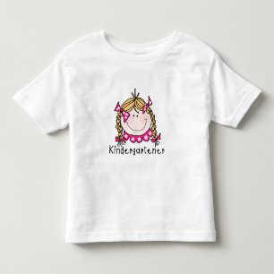T-shirt Pour Les Tous Petits Jardin d'enfants Fille Cheveux blond