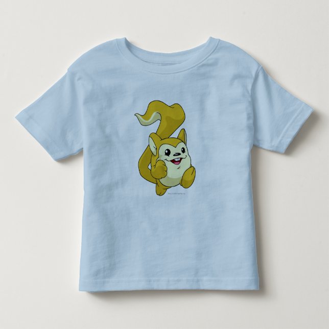 T-shirt Pour Les Tous Petits Jaune de Meerca (Devant)