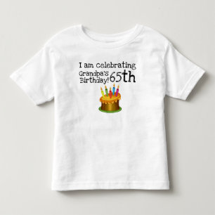 T-shirt Pour Les Tous Petits Je célèbre le soixante-cinquième anniversaire d