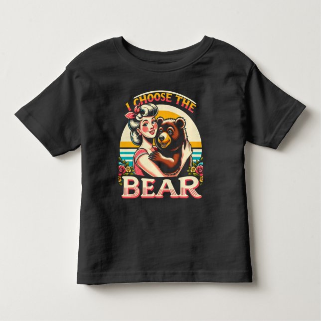 T-shirt Pour Les Tous Petits Je Choisis L'Ours (Devant)
