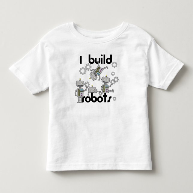 T-shirt Pour Les Tous Petits Je construis des robots (Devant)