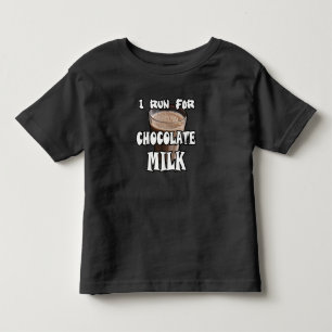 T-shirt Pour Les Tous Petits Je cours pour le lait chocolaté Running