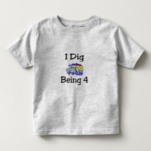 T-shirt Pour Les Tous Petits Je creuse être 4