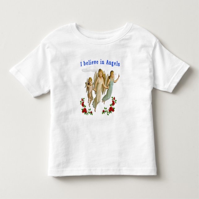 T-shirt Pour Les Tous Petits Je crois aux vêtements d'anges (Devant)